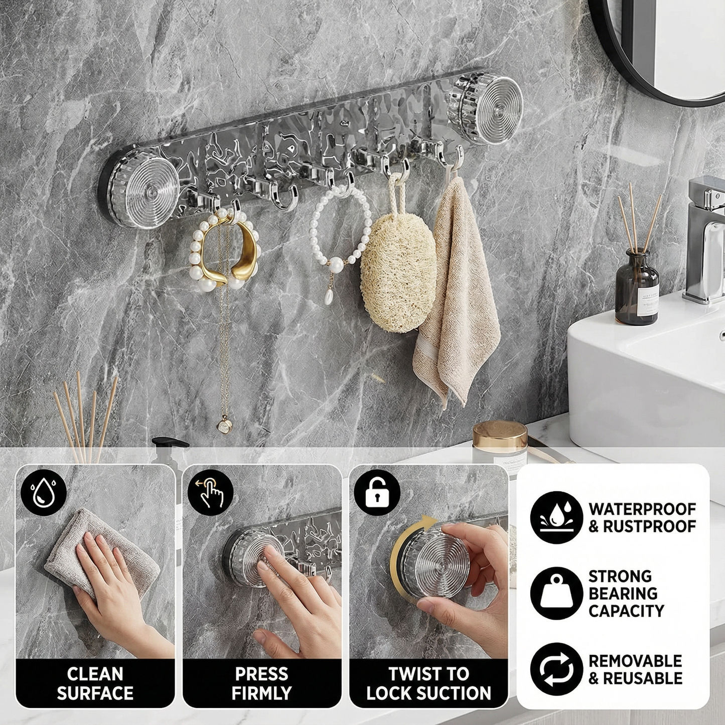 Practical Suction Cup Hooks