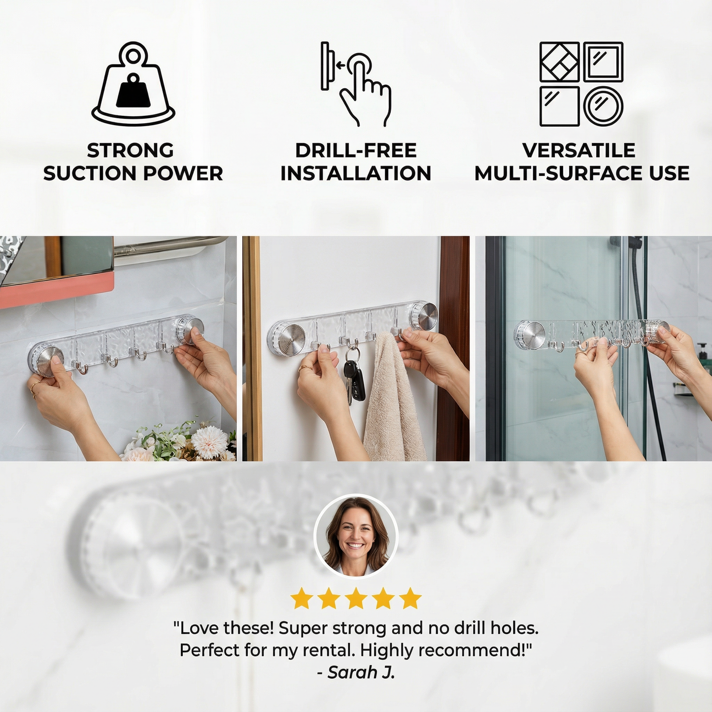 Practical Suction Cup Hooks