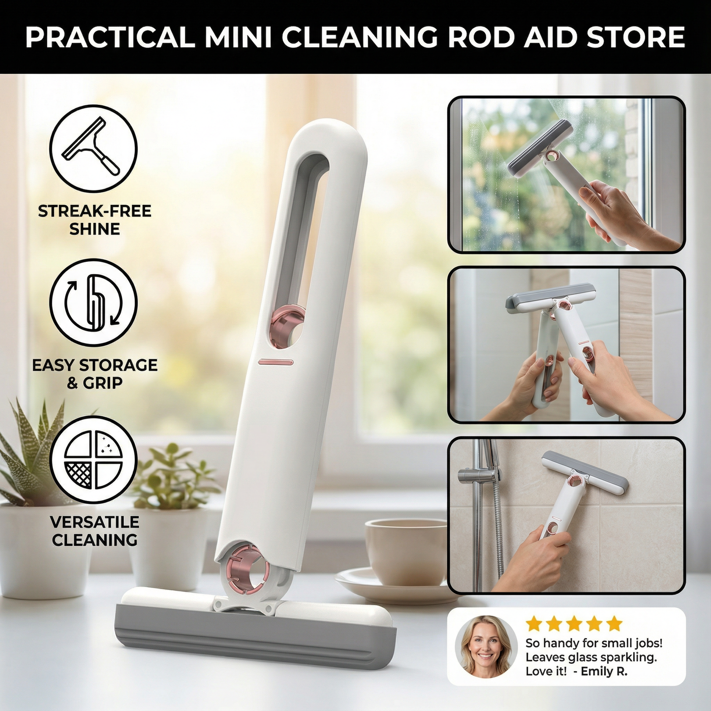 Practical Mini Cleaning Rod Aid