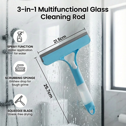 3-in-1 Multifunctional Glass Cleaning Rod