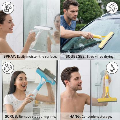 3-in-1 Multifunctional Glass Cleaning Rod