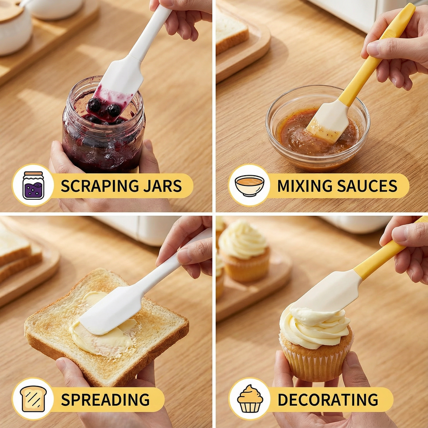 Multifunctional Heat-Resistant Mini Silicone Spatula