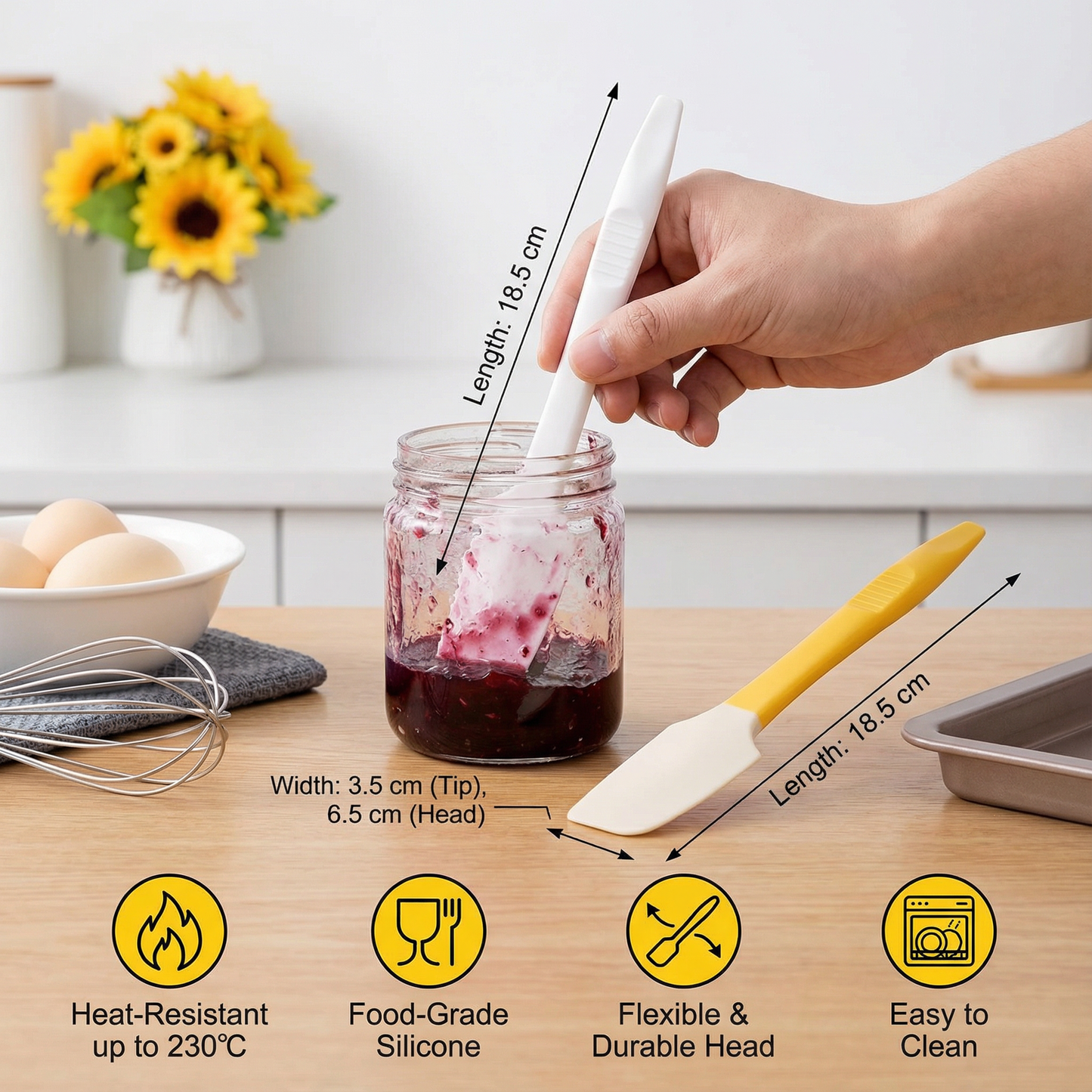 Multifunctional Heat-Resistant Mini Silicone Spatula