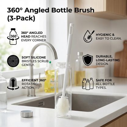 360° Angled Bottle Brush (3-Pack)