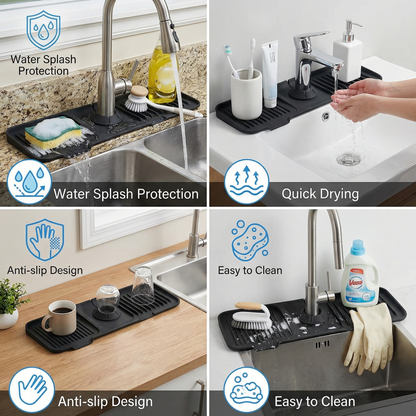 Silicone Splash Guard Sink Mat